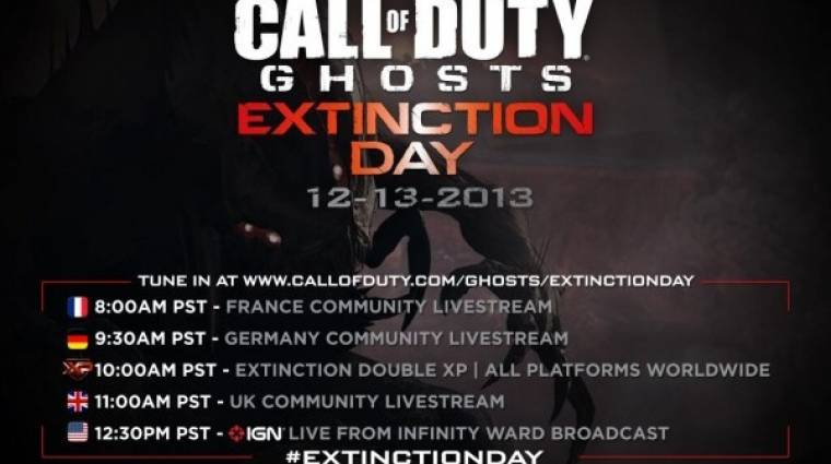 Call of Duty: Ghosts - pénteken startol az Extinction Day bevezetőkép