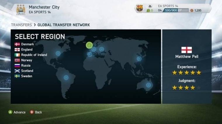 FIFA 14 - Career mód és az új Global Transfer Network bevezetőkép