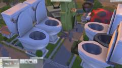 The Sims 4 - gigantikus toalettek az utcákon kép