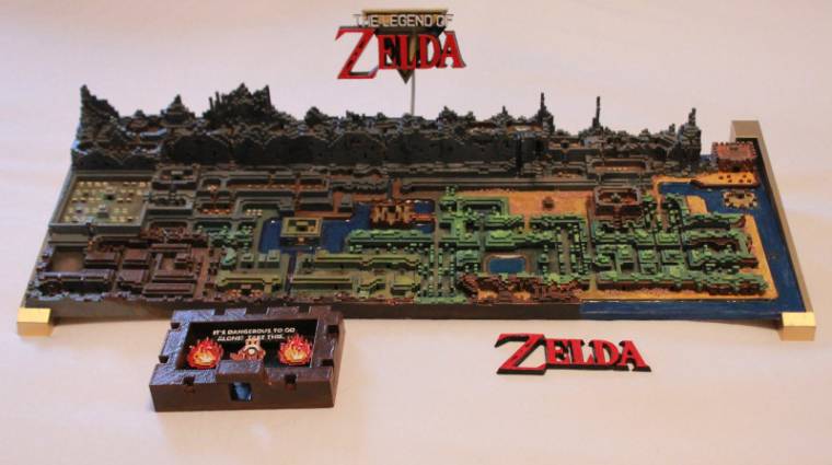 3D nyomtatóval készült a világ legmenőbb Legend of Zelda térképe bevezetőkép