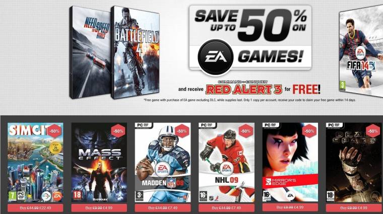 GameFly - olcsó EA játék mellé ingyen Red Alert 3 bevezetőkép