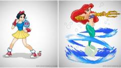 Így lesznek a Disney hercegnők Street Fighter karakterek kép