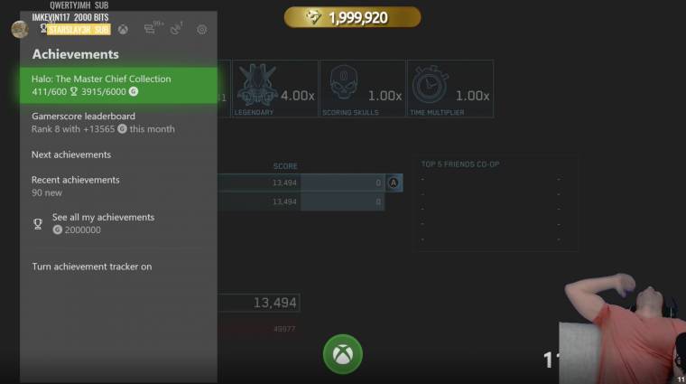 Kétmillió lett a világ legmagasabb Xbox Live Gamerscore-ja bevezetőkép