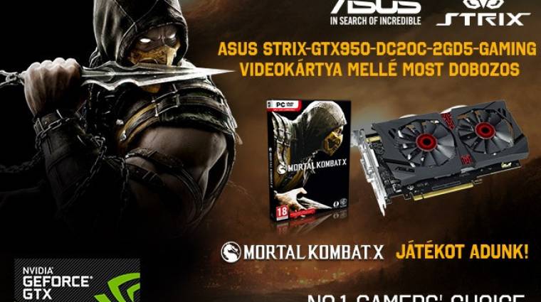 Vásárolj most videokártyát, és Mortal Kombat X-et kapsz mellé ajándékba! bevezetőkép