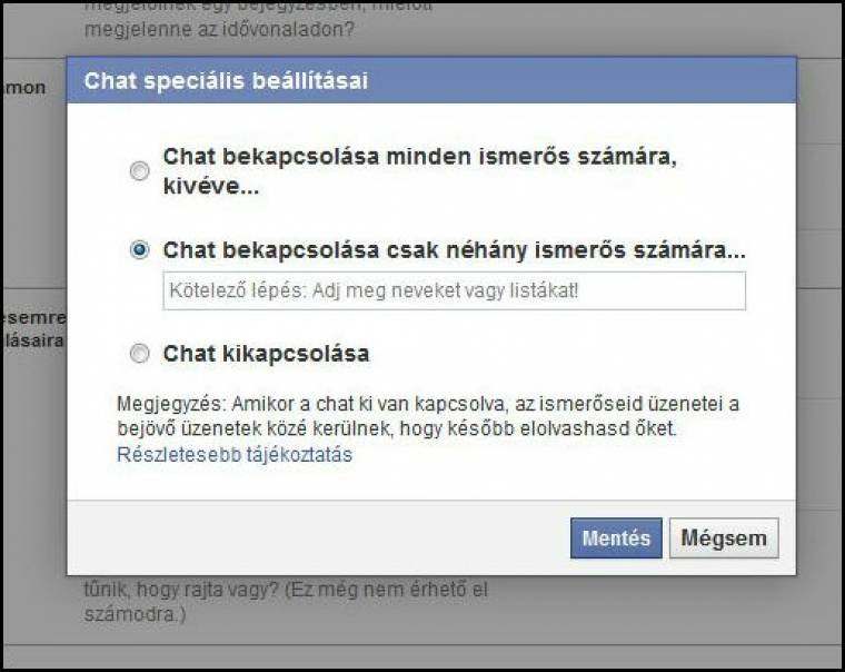 chat közösségi oldalak)