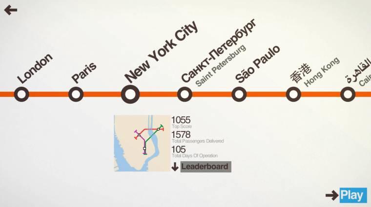 Mini Metro - a tömegközlekedés fáj, de lehet játék is bevezetőkép