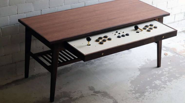 Ez az arcade kontrollerré alakítható asztal a nappalink fénypontja lenne bevezetőkép