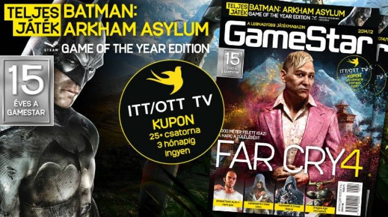 Batman: Arkham Asylum teljes játékkal itt a 2014/12-s GameStar bevezetőkép