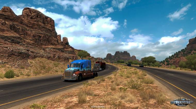 American Truck Simulator - a játékosoknak közösen kell eltakarítania egy földcsuszamlást bevezetőkép