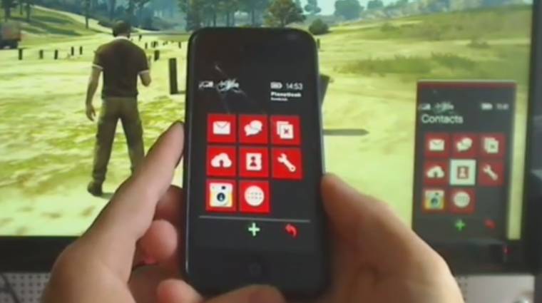 Grand Theft Auto V - egy modder az iPhone-járól irányítja a játékbeli telefont bevezetőkép