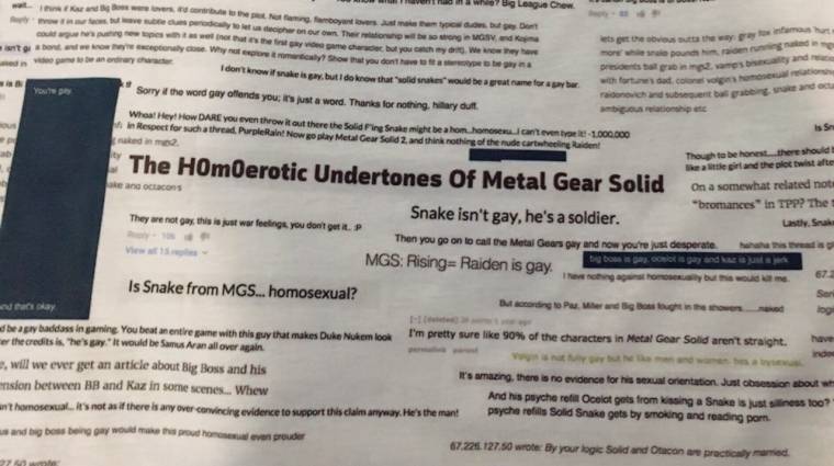 Az internet azon vitázik, ki meleg a Metal Gear Solidban, valaki meg pólót csinált ebből bevezetőkép