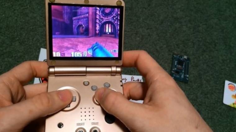 Így fut a Quake 3 egy Game Boy Advance SP-n bevezetőkép