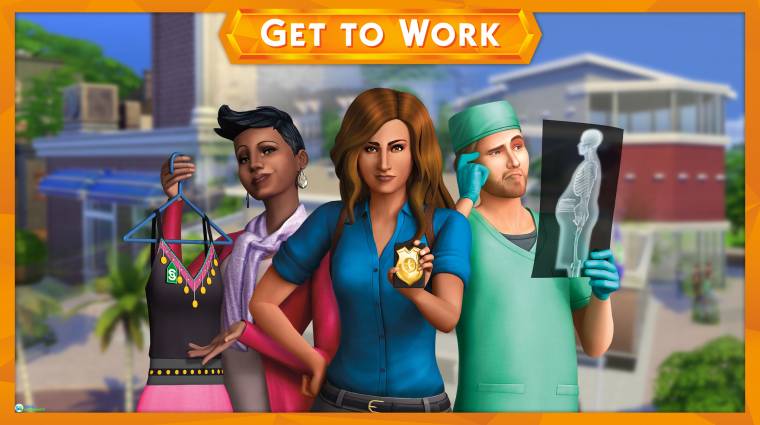 The Sims 4 - konzolokra jön a Get to Work kiegészítő bevezetőkép