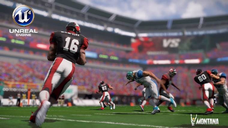 Joe Montana Football 16 - új focis játék, Unreal Engine 4-gyel bevezetőkép
