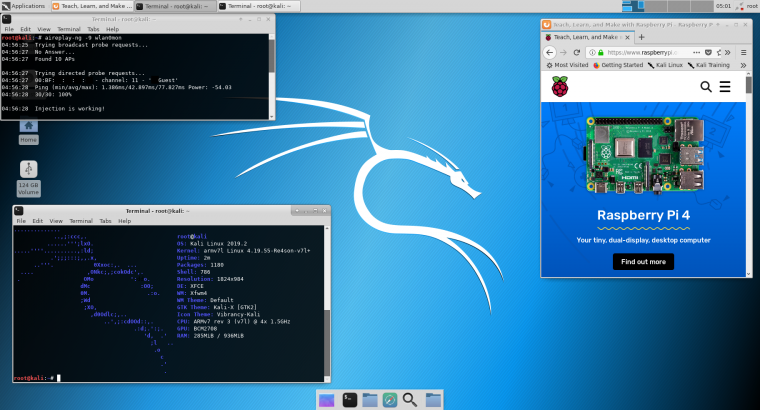 Már a Raspberry Pi 4-re is elérhető a Kali Linux