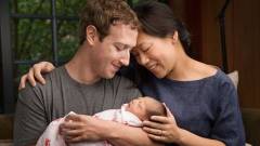 Megdöbbentő bejelentéssel ünnepelte lánya születését Mark Zuckerberg kép