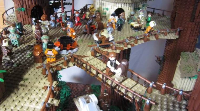 Soha nem lenne türelmünk felépíteni ezt a LEGO ewok falut bevezetőkép