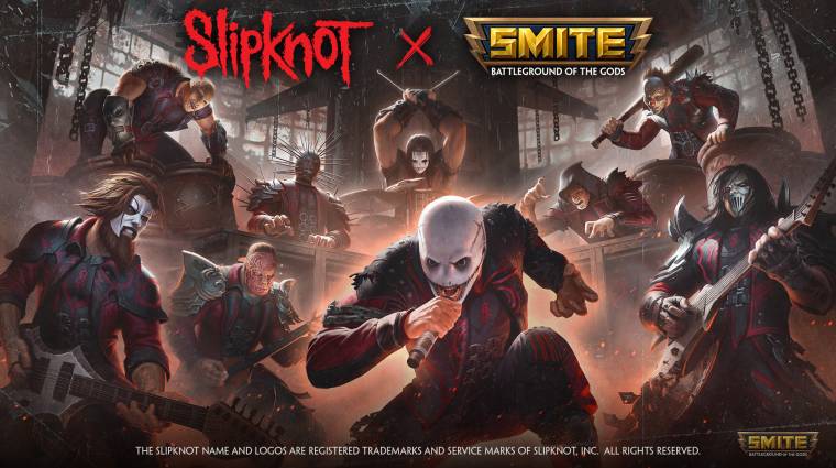 A Smite következő vendégszereplője a Slipknot egész bandája bevezetőkép