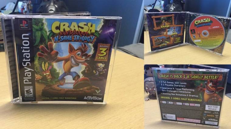 Crash Bandicoot N. Sane Trilogy - ilyen tokban kapták meg a Sony alkalmazottai bevezetőkép