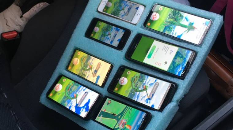 Egy férfi nyolc készüléken nyomta a Pokémon GO-t a kocsijából bevezetőkép
