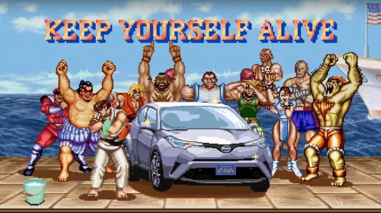 A reklám, amiben M. Bison egy Toyota C-HR-rel verekszik bevezetőkép