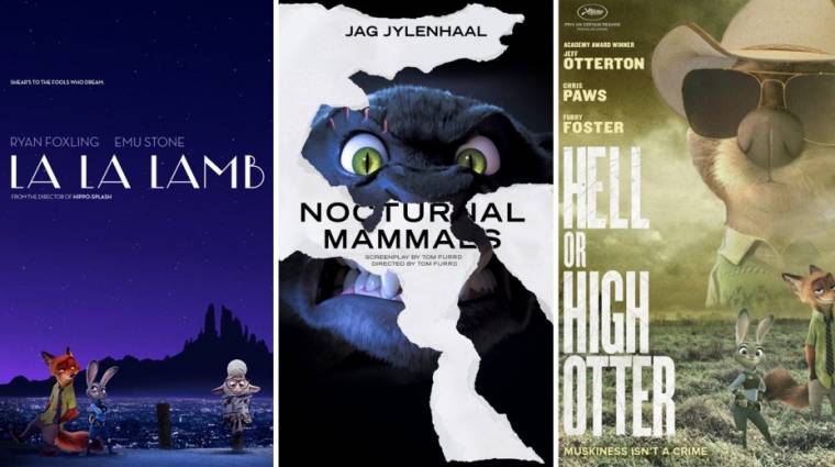Állati poszterekkel parodizálja a Zootropolis az Oscar-esélyeseket kép