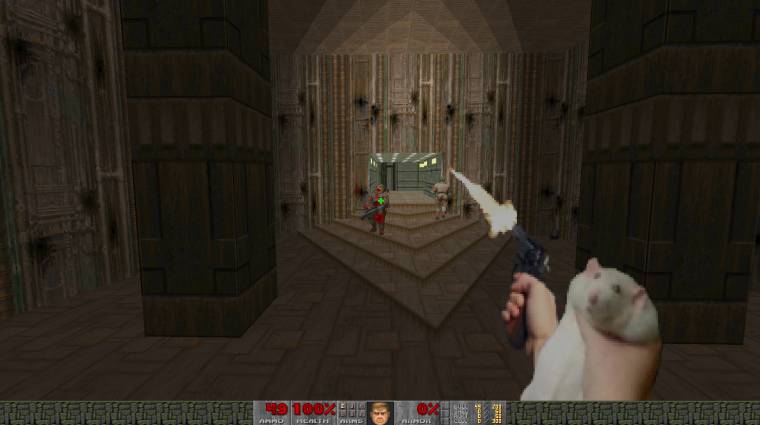 Szürreális élményt ad a Doom 2 mod, ami fegyveres patkányokkal bővíti a játékot bevezetőkép