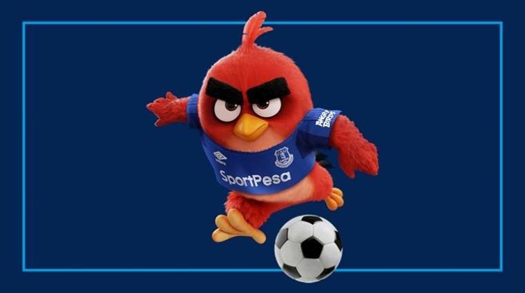 Egy focicsapat mezén díszeleg az Angry Birds bevezetőkép