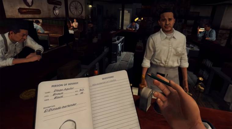 Rövid traileren az L. A. Noire: VR Case Files bevezetőkép