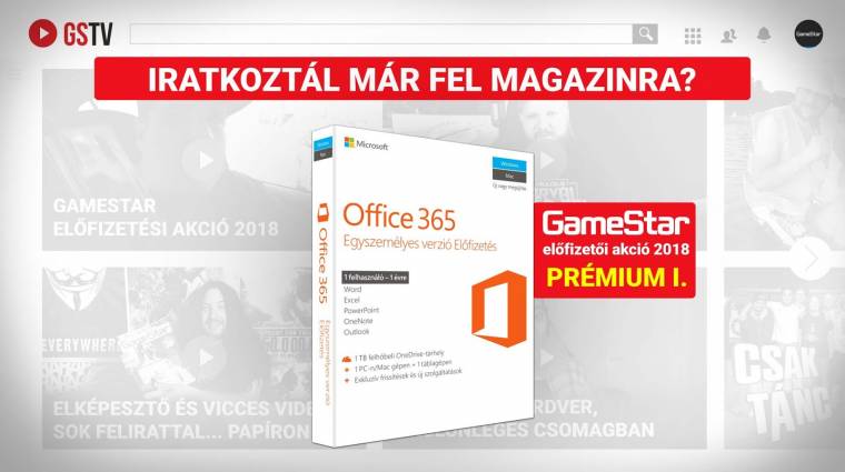 Már Office 365-öt is választhatsz GameStar előfizetés mellé! bevezetőkép