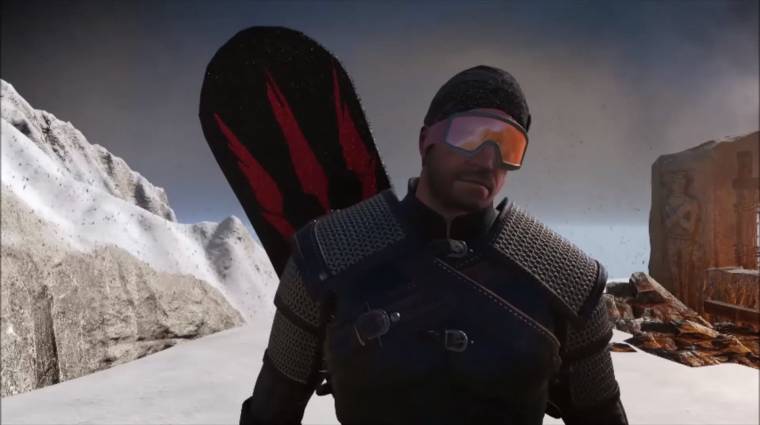A Witcher 3 fejlesztése közben még egy snowboardozó Geralt is készült bevezetőkép