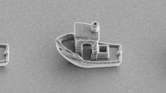 Ez a 3D-nyomtatott hajó az emberi hajszálnál is kisebb kép