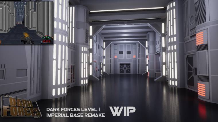 Az Obsidian egyik művésze Unreal Engine 4-ben alkotja újra a Star Wars: Dark Forces első pályáját bevezetőkép