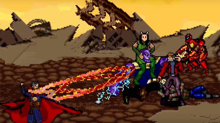 A Bosszúállók: Végtelen háború 16-bites harcjelenete maga a retro csoda bevezetőkép