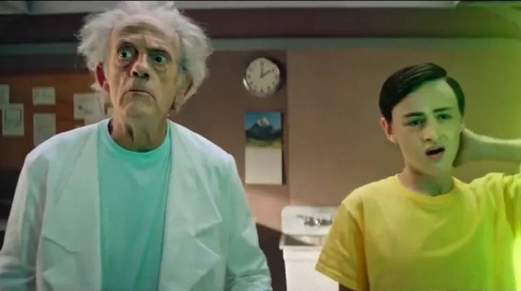 Christopher Lloyddal érkezett a Rick és Morty élőszereplős promóciós videója kép