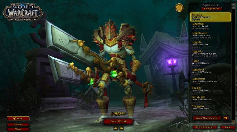 Egy World of Warcraft játékosnak 49 warriorja van, de okkal bevezetőkép