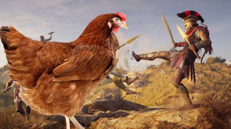Napi büntetés: a csirkék az Assassin's Creed Odyssey játékosok legnagyobb ellenfelei bevezetőkép