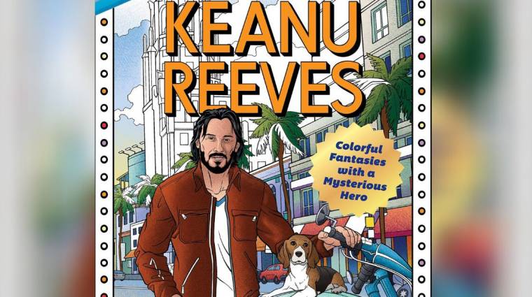 Ez már bálványimádat - Keanu Reeves színezőt lapozgattunk kép