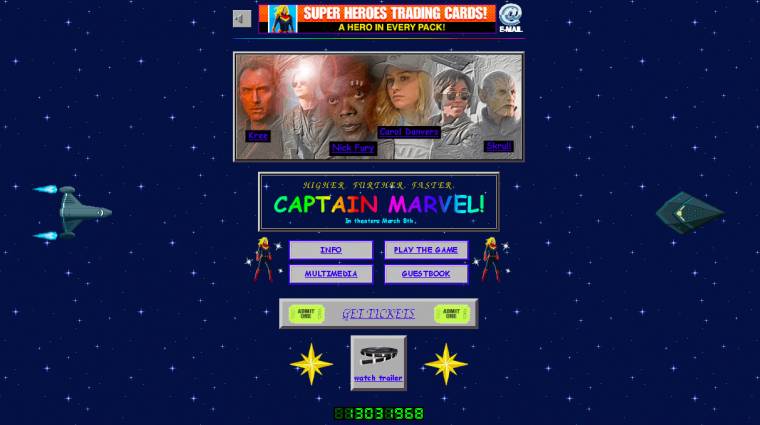 A 90-es évekbe repít vissza a Marvel Kapitány weboldala kép