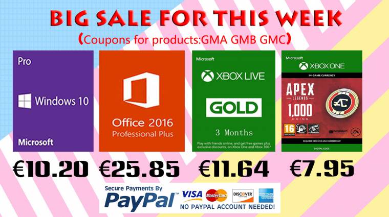 Xbox Live Goldot és Apex Coint is vásárolhatsz most kedvezménnyel! bevezetőkép