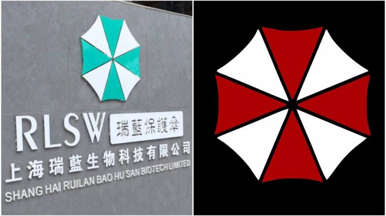 Egy kínai biotechnológiai cég az Umbrella Corporation logójának babakék verzióját használja bevezetőkép