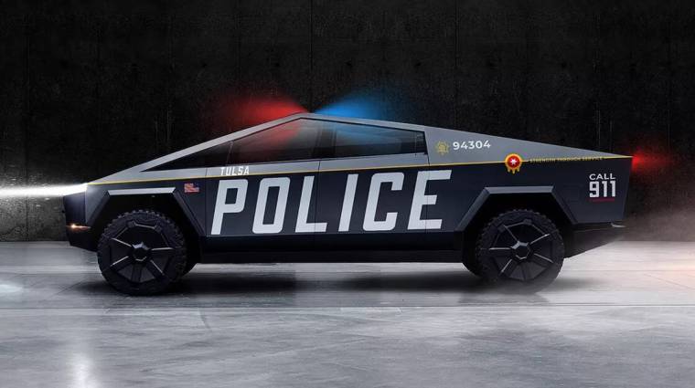 Tesla Cybertruck rendőrautókat akar egy amerikai polgármester kép