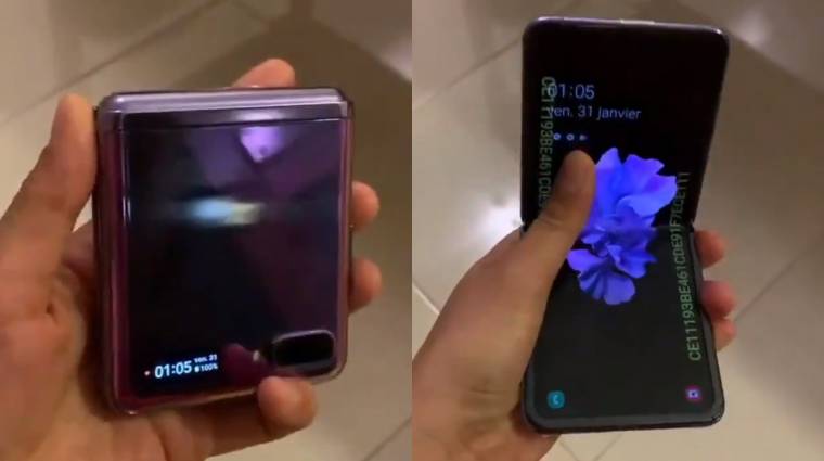 Kiszivárgott videón a Samsung Galaxy Z Flip kép