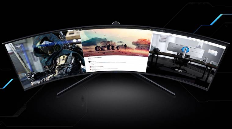 A Samsung mini LED Odyssey G9 gamer monitora nagyon komoly, de nagyon drága is kép
