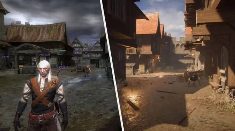 Rajongói remake-ben éled újjá az első The Witcher játék bevezetőkép