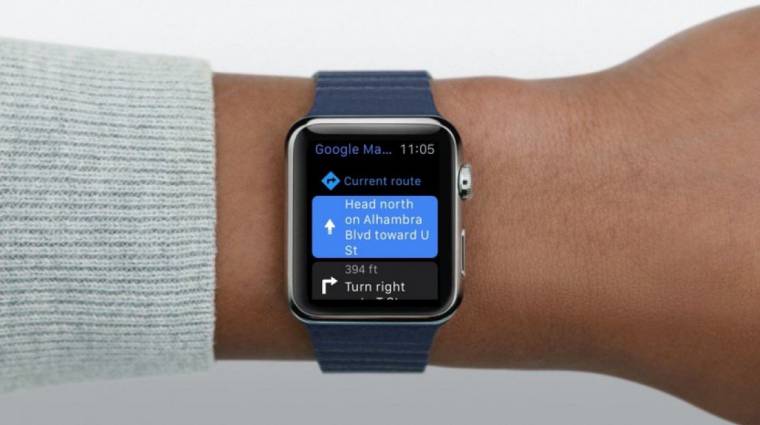 Visszatér a Google Térkép az Apple Watch okosórákra kép