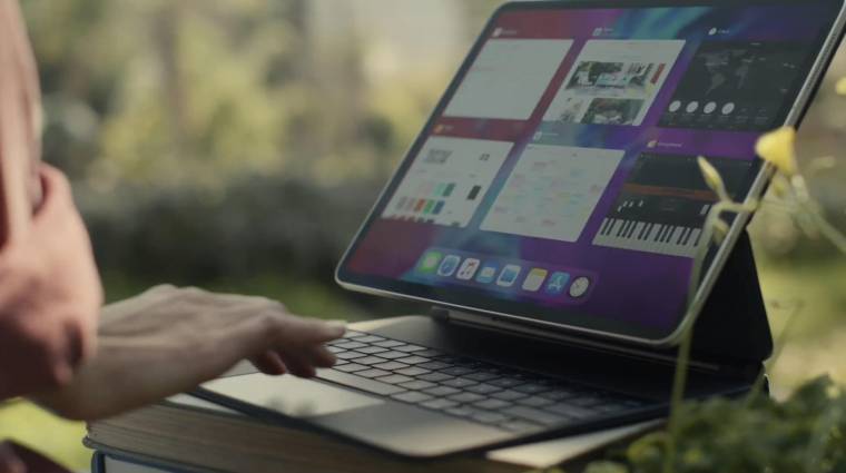Új reklámban látható a 2020-as iPad Pro mellé szánt Magic Keyboard kép