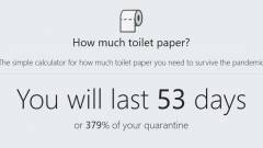Itt megtudhatjuk, hány napra elég a toiletpapírunk kép