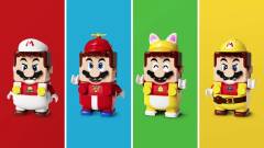 A LEGO Mario figurának különböző ruhák adnak új erőket kép