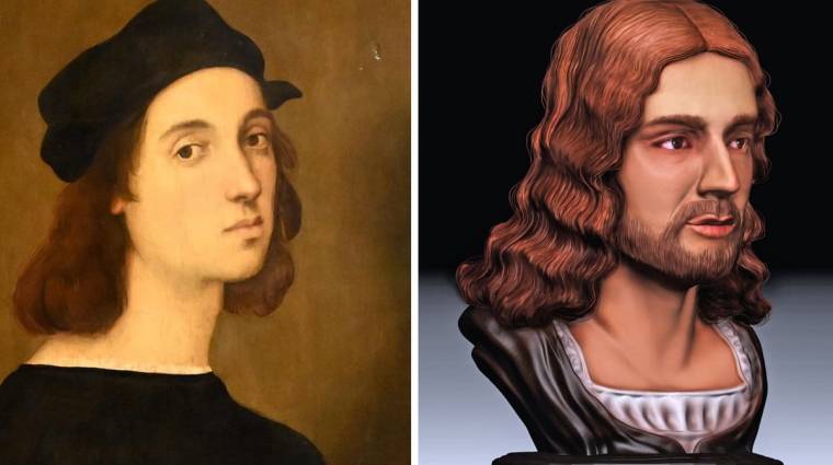 Olasz kutatók 3D-ben rekonstruálták Raffaello arcát kép